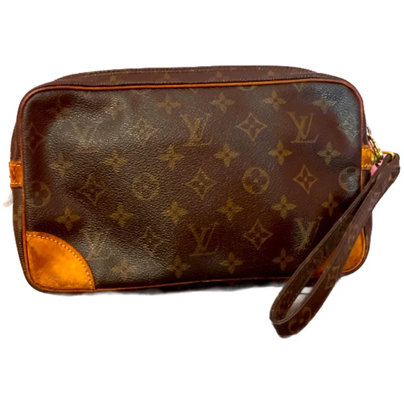 Authentic Louis Vuitton Monogram Wristlet Marly Dragonne - Picture 1 of 14